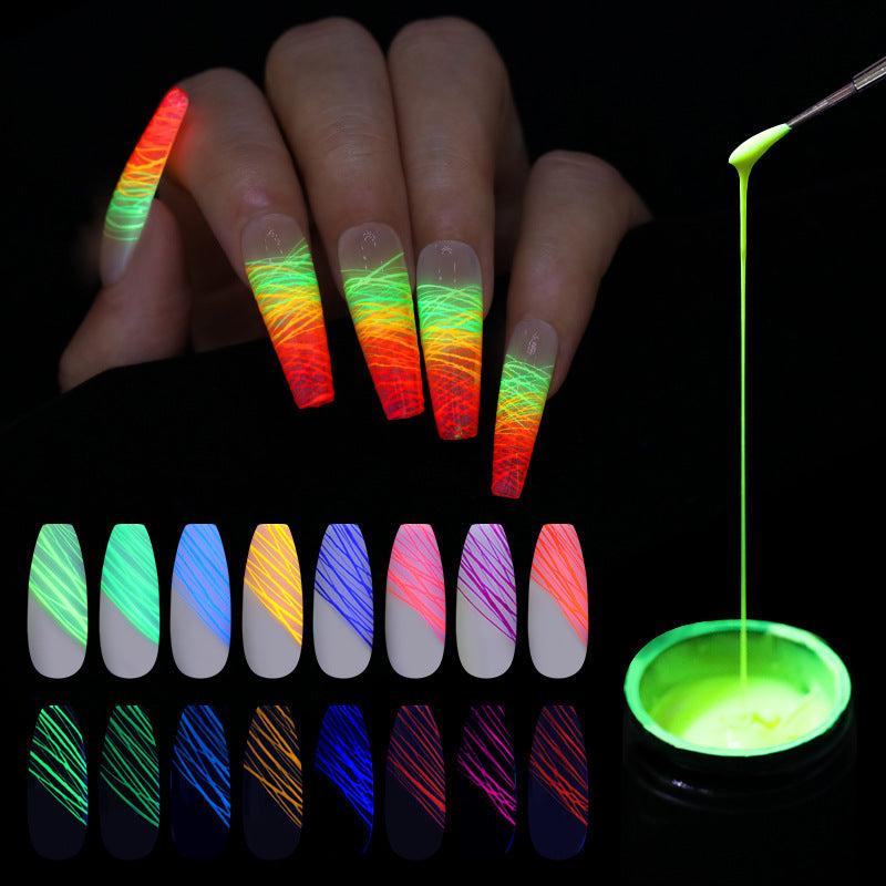 Luminous Spider Nail Gel – UV Glow Nail Art Gel Polish for DIY & Salon Manicure - HZ Mobile