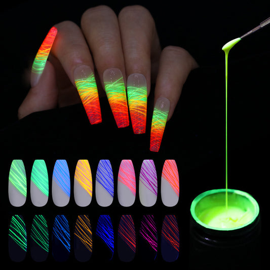 Luminous Spider Nail Gel – UV Glow Nail Art Gel Polish for DIY & Salon Manicure - HZ Mobile