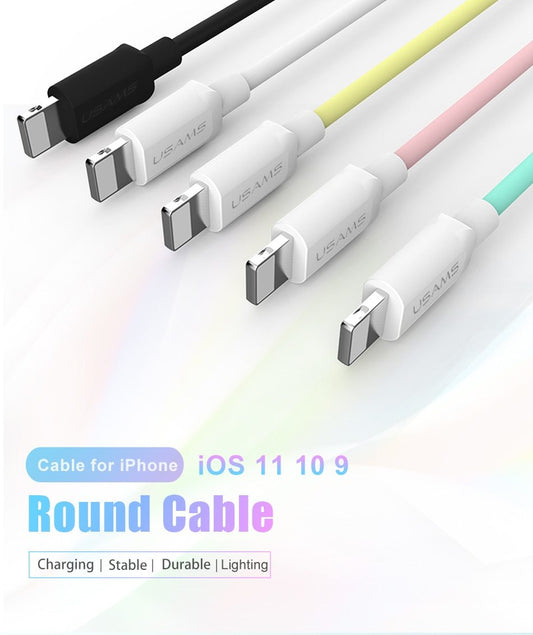 Compatible WithUSB Cable For  Charger X 8 7 6 6s Plus 5 5s SE,2A 1M Mobile USB Data Cable For  Cable For Lightning Cable - HZ Mobile