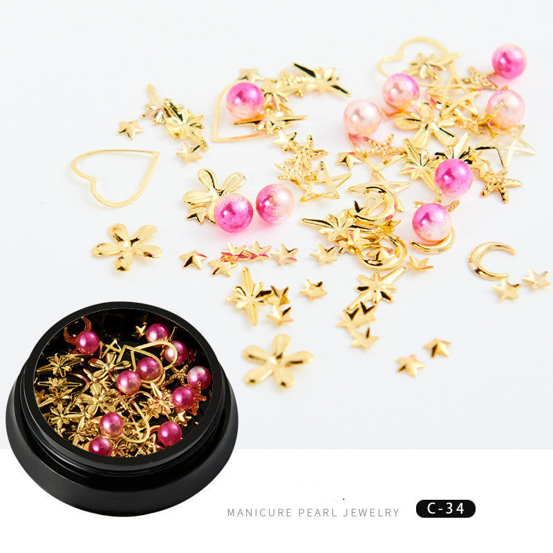 Copper Round Rivets & Sequins – Xingyue Nail Drill Ornaments for DIY Acrylic & Gel Nail Art - HZ Mobile