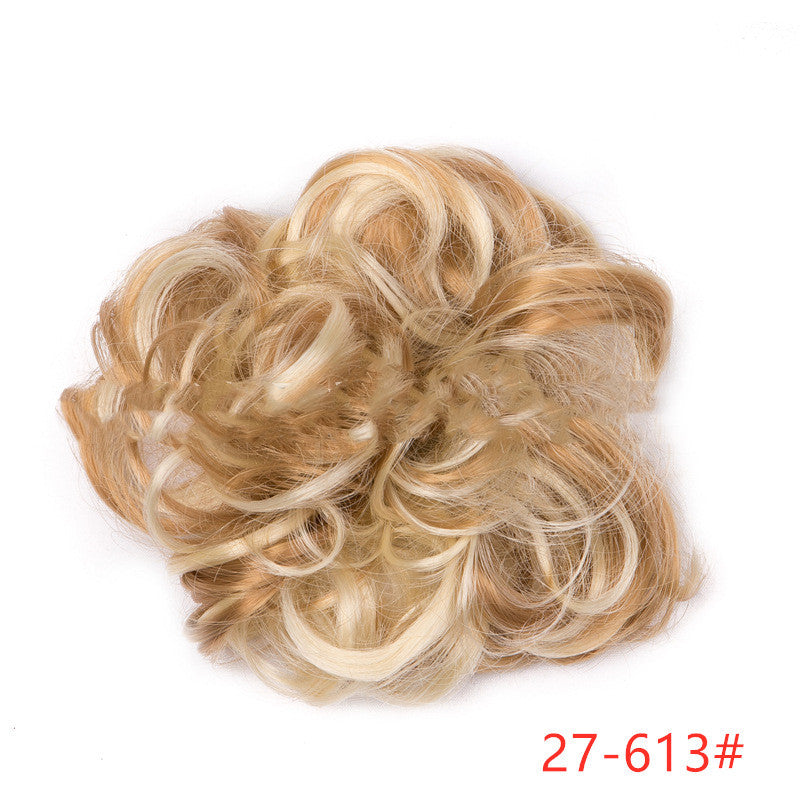 Fluffy Curly Hair Bun with Drawstring – Natural Look Hair Ring & Bun Maker for Women - HZ Mobile