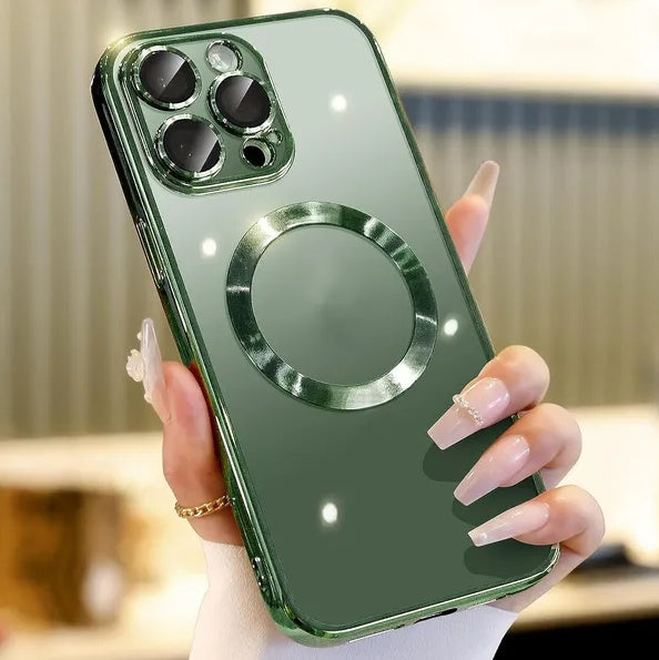 For 14 13 12 11 Pro Max Case Mag Safe Magnetic Camera Lens Cover - HZ Mobile