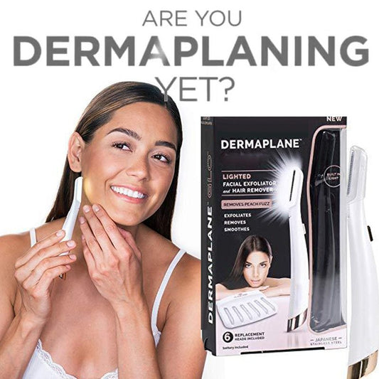 Flawless Dermaplane Glo – Facial Hair Remover & Exfoliating Dermaplaning Tool - HZ Mobile