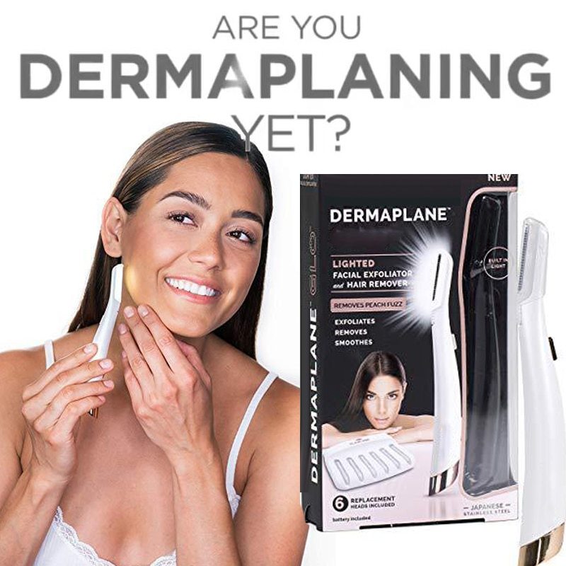 Flawless Dermaplane Glo – Facial Hair Remover & Exfoliating Dermaplaning Tool - HZ Mobile