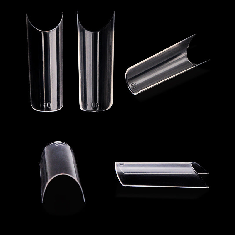 French Long Fake Nails – Classic Press-On Acrylic Tips for Salon & DIY Manicure - HZ Mobile
