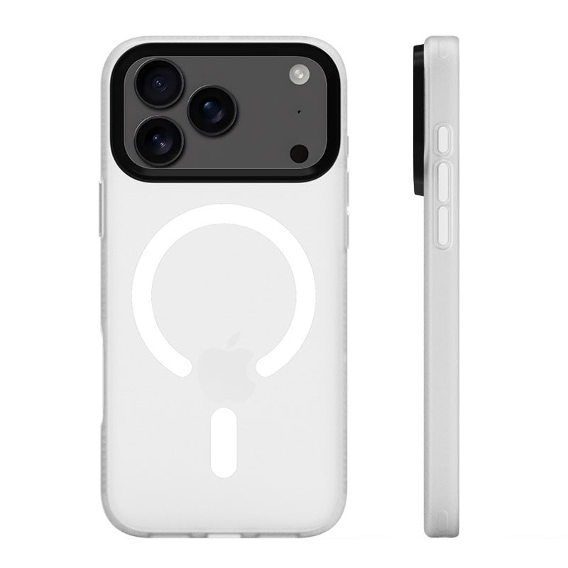 Applicable To 17promax Phone Case New Magnetic Simple Skin Sense Drop-resistant Protective Cover - HZ Mobile