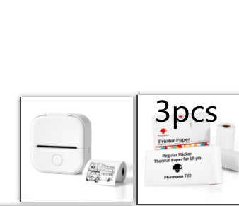 Portable Mini Thermal Label Printer Home Photo Printer Student Wrong Question Printer Bluetooth-compatible Mini Label Printer Price Tag - HZ Mobile
