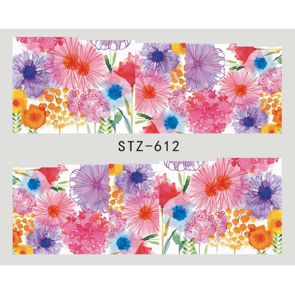 Butterfly & Flower Nail Sticker – 1pc Water Transfer Decal Slider for Nail Art & Manicure Wraps (JISTZ508) - HZ Mobile