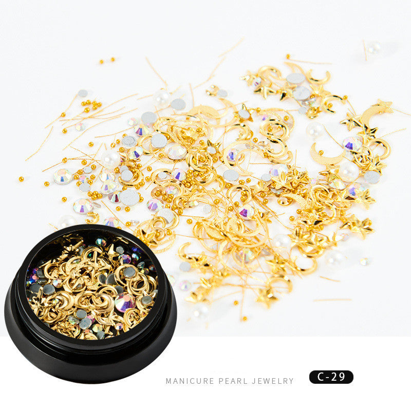Copper Round Rivets & Sequins – Xingyue Nail Drill Ornaments for DIY Acrylic & Gel Nail Art - HZ Mobile