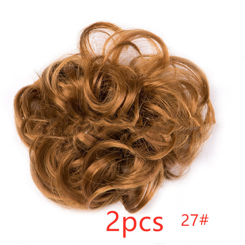 Fluffy Curly Hair Bun with Drawstring – Natural Look Hair Ring & Bun Maker for Women - HZ Mobile