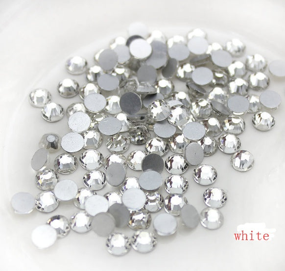 Glass Flat Rhinestones for Nail Drill – Sparkling Crystal Gems for DIY & Salon Nail Art - HZ Mobile