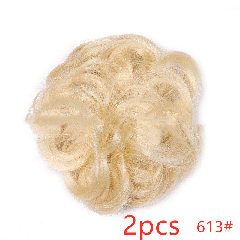 Fluffy Curly Hair Bun with Drawstring – Natural Look Hair Ring & Bun Maker for Women - HZ Mobile