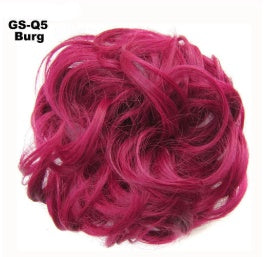 Fluffy Curly Hair Bun with Drawstring – Natural Look Hair Ring & Bun Maker for Women - HZ Mobile