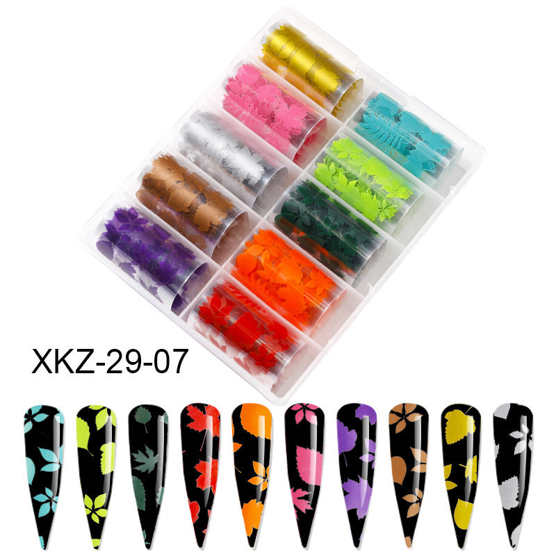 Butterfly & Star Nail Transfer Paper – Laser Foil Stickers for DIY European & American Nail Art - HZ Mobile