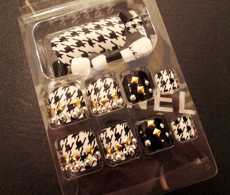 24 Pcs Professional Artificial Acrylic Toe Nails – Full Cover Press-On Toe Nail Patches - HZ Mobile