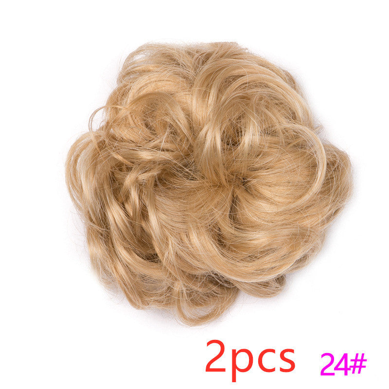 Fluffy Curly Hair Bun with Drawstring – Natural Look Hair Ring & Bun Maker for Women - HZ Mobile