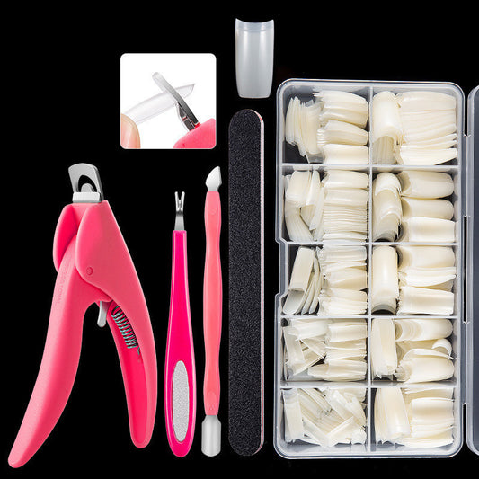 500 Pcs French Fake Nails – Full Cover Acrylic Nail Tips for DIY Manicure & Nail Art - HZ Mobile