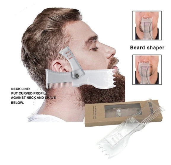 Multifunctional Beard Shaping Comb – Men’s Styling Template with Manual Rotating Edge - HZ Mobile