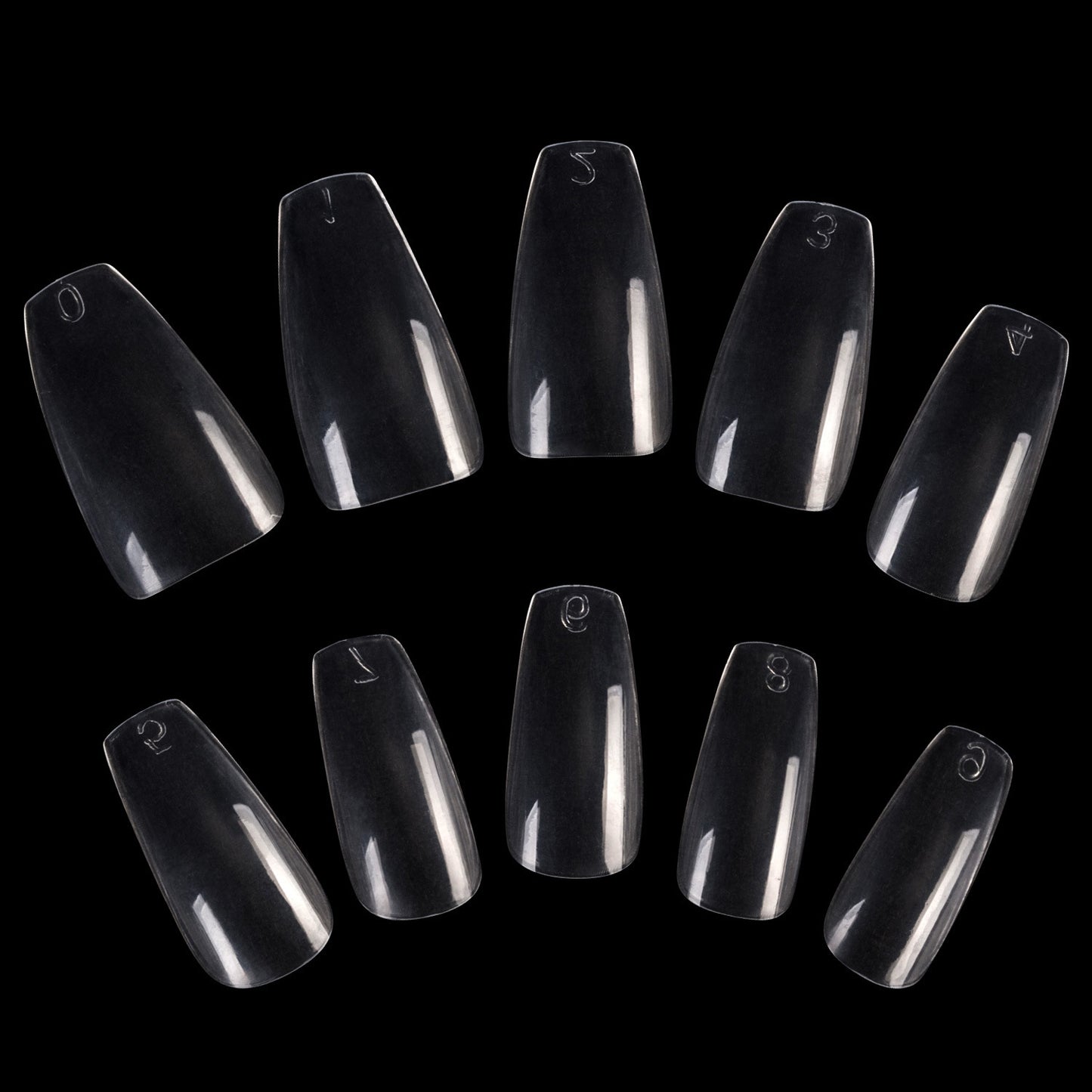 Long Ballerina Coffin False Nails – Full Cover Fashion Press-On Tips for DIY Nail Art - HZ Mobile