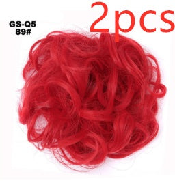 Fluffy Curly Hair Bun with Drawstring – Natural Look Hair Ring & Bun Maker for Women - HZ Mobile