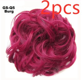Fluffy Curly Hair Bun with Drawstring – Natural Look Hair Ring & Bun Maker for Women - HZ Mobile