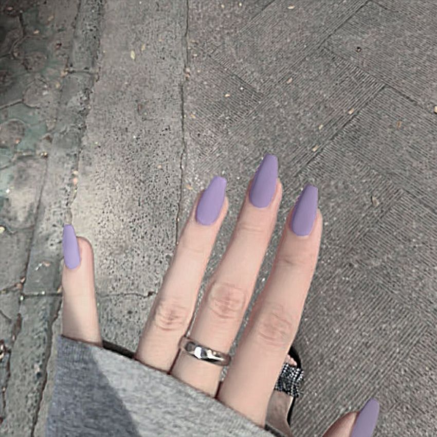 Nail Art Scrub Ballet Fake Nails – Matte Textured Press-On Tips for DIY & Salon Manicure - HZ Mobile
