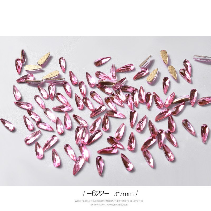 10 Pcs 3D Water Drop Rhinestones – Glitter Nail Art Decorations for DIY & Professional Manicure - HZ Mobile
