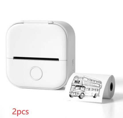 Portable Mini Thermal Label Printer Home Photo Printer Student Wrong Question Printer Bluetooth-compatible Mini Label Printer Price Tag - HZ Mobile