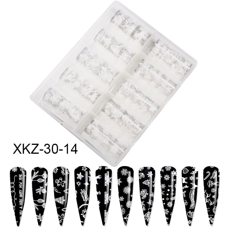Butterfly & Star Nail Transfer Paper – Laser Foil Stickers for DIY European & American Nail Art - HZ Mobile