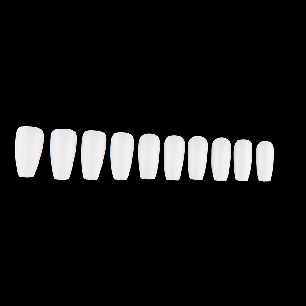 Long Ballerina Coffin False Nails – Full Cover Fashion Press-On Tips for DIY Nail Art - HZ Mobile