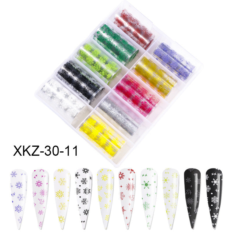 Butterfly & Star Nail Transfer Paper – Laser Foil Stickers for DIY European & American Nail Art - HZ Mobile