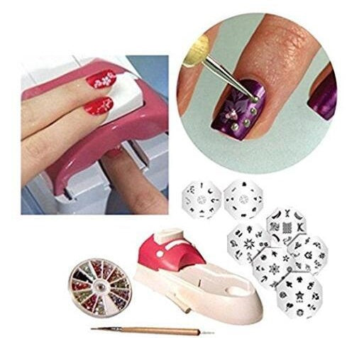 DIY Portable Nail Art Printer – Stamping Tool & Polish Decoration Machine Nail Stamper Set for Creative Nail Design - HZ Mobile