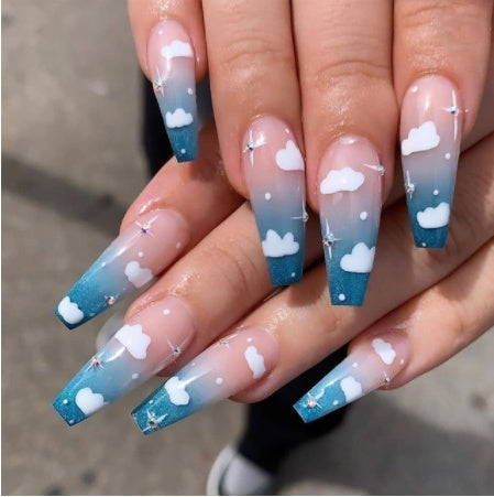 Finished Soft False Nails – Ready-to-Wear Press-On Tips for Easy DIY & Salon Manicure - HZ Mobile