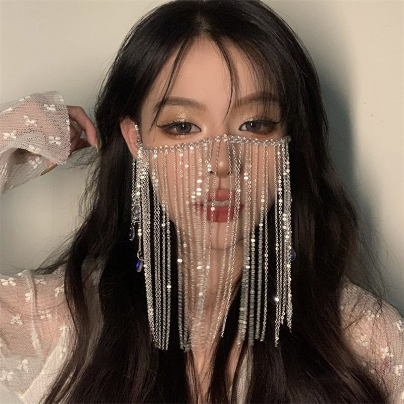 Water Drop Gem Hair Jewelry – Sparkling Hair Accessory & Mask Jewelry for Photoshoots & Events - HZ Mobile