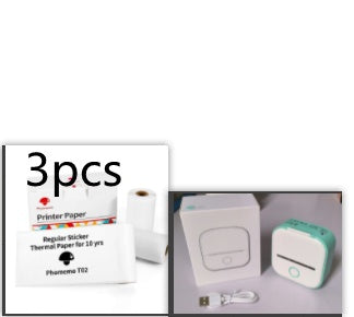 Portable Mini Thermal Label Printer Home Photo Printer Student Wrong Question Printer Bluetooth-compatible Mini Label Printer Price Tag - HZ Mobile