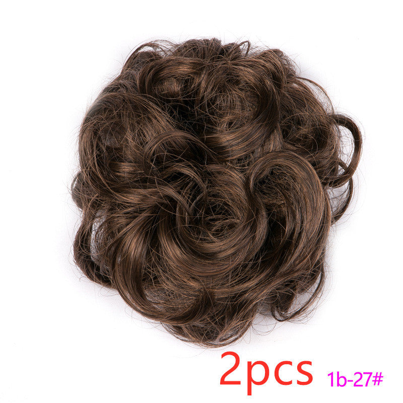Fluffy Curly Hair Bun with Drawstring – Natural Look Hair Ring & Bun Maker for Women - HZ Mobile