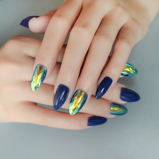 24 Pcs Trendy Wearable Fake Nails – Stylish Press-On Nail Tips for DIY & Salon Manicure - HZ Mobile