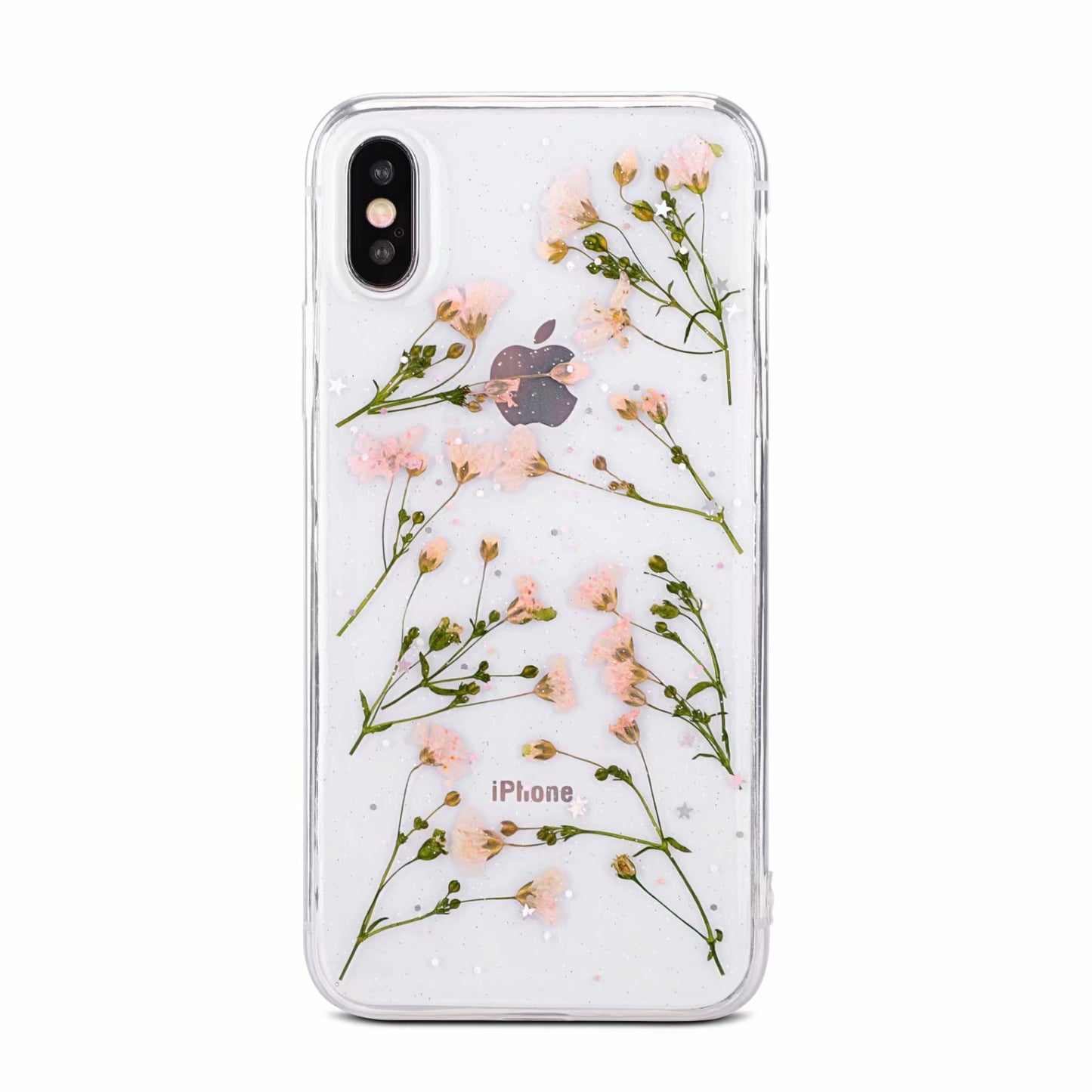 Small floral real flower anti-drop transparent protective cover - HZ Mobile