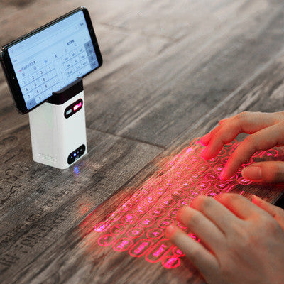 LEING FST Virtual Laser Keyboard Bluetooth Wireless Projector Phone Keyboard For Computer Pad Laptop With Mouse Function - HZ Mobile