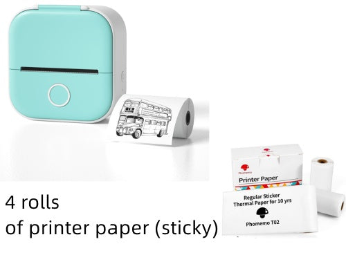 Portable Mini Thermal Label Printer Home Photo Printer Student Wrong Question Printer Bluetooth-compatible Mini Label Printer Price Tag - HZ Mobile