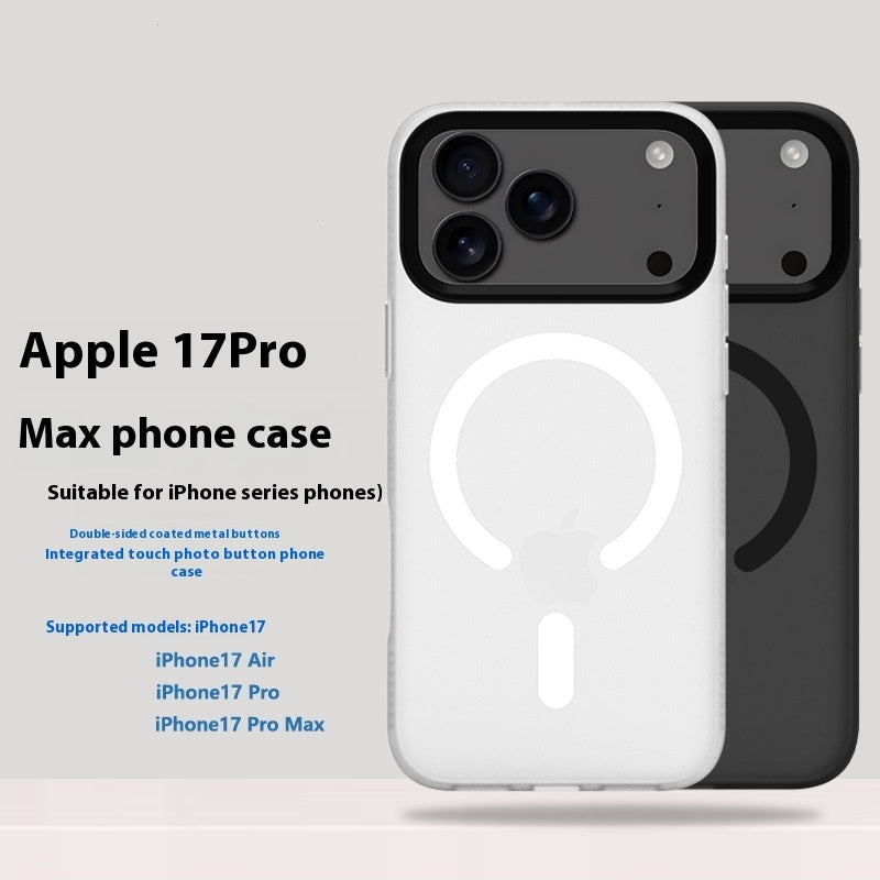 Applicable To 17promax Phone Case New Magnetic Simple Skin Sense Drop-resistant Protective Cover - HZ Mobile