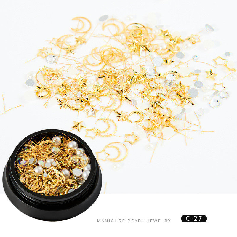 Copper Round Rivets & Sequins – Xingyue Nail Drill Ornaments for DIY Acrylic & Gel Nail Art - HZ Mobile
