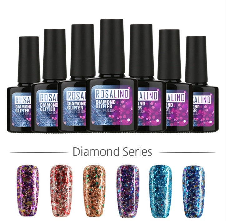 Diamond Nail Gel – Shiny Long-Lasting UV/LED Gel Polish for Sparkling Nail Art - HZ Mobile