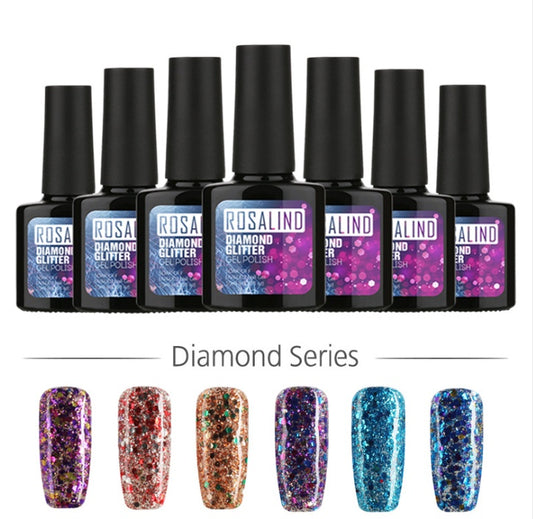 Diamond Nail Gel – Shiny Long-Lasting UV/LED Gel Polish for Sparkling Nail Art - HZ Mobile