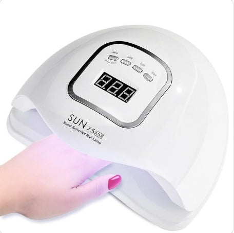 80W Nail Phototherapy Lamp – UV LED Gel Nail Dryer Machine Set for DIY & Professional Manicure - HZ Mobile