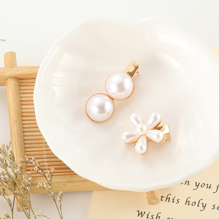 Slip-On Pearl Bow Hair Clip – Elegant Barrette for Women & Girls Hairstyles - HZ Mobile