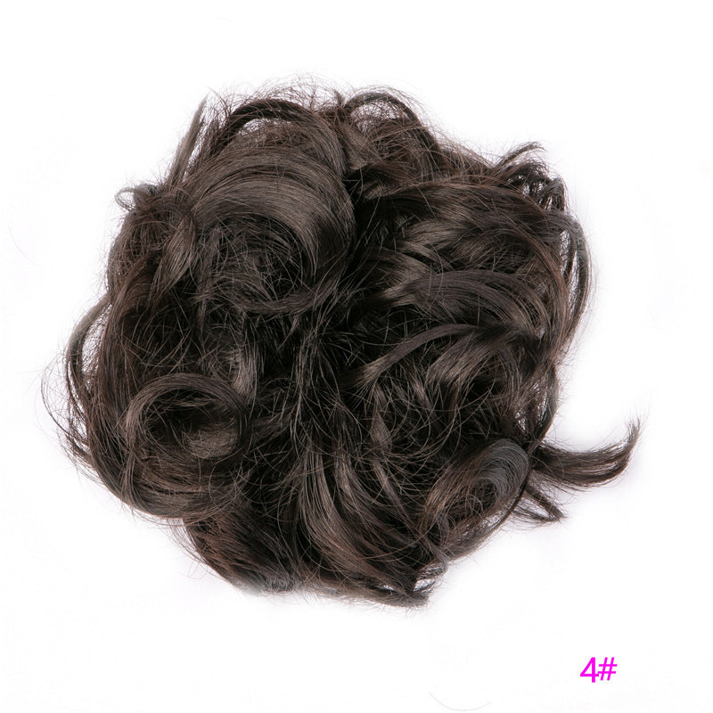 Fluffy Curly Hair Bun with Drawstring – Natural Look Hair Ring & Bun Maker for Women - HZ Mobile