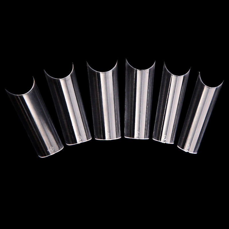 French Long Fake Nails – Classic Press-On Acrylic Tips for Salon & DIY Manicure - HZ Mobile
