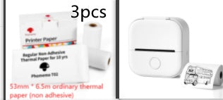 Portable Mini Thermal Label Printer Home Photo Printer Student Wrong Question Printer Bluetooth-compatible Mini Label Printer Price Tag - HZ Mobile
