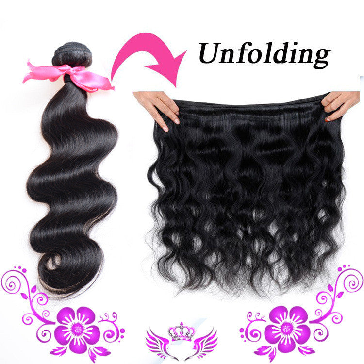 Peruvian Virgin Hair Body Wave – 100% Real Human Hair Weave Bundles, Natural Black Extensions - HZ Mobile